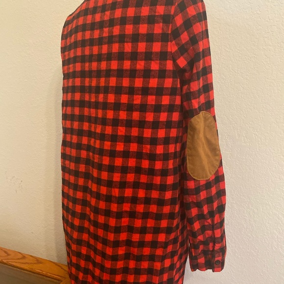 Cherish Red & Black Plaid Button Down Shirt - Picture 4 of 5
